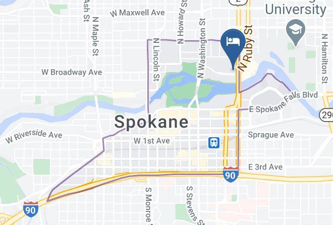 Spokane - Holiday Inn Express Spokane Downtown Maps