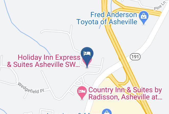 Buncombe - Holiday Inn Express & Suites Asheville Sw Outlet Ctr Area Maps