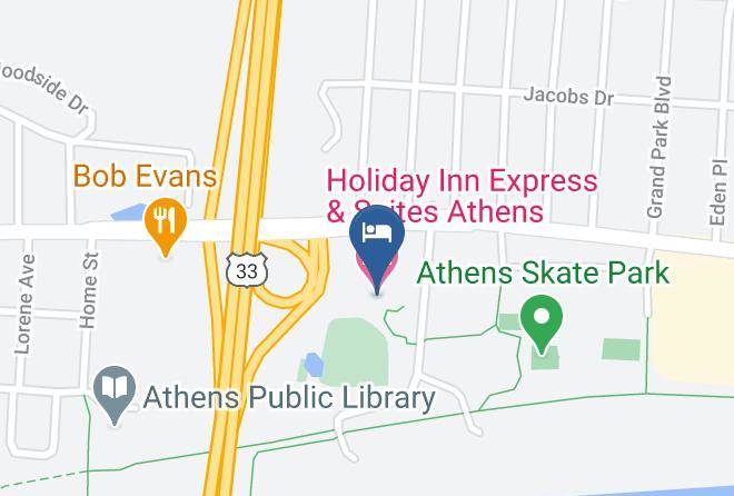 Holiday Inn Express & Suites Athens Map