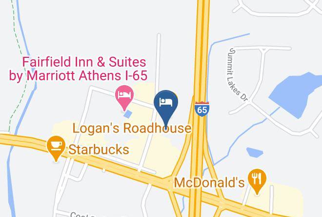 Holiday Inn Express & Suites Athens Map