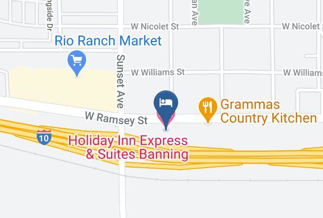 Holiday Inn Express & Suites Banning Map