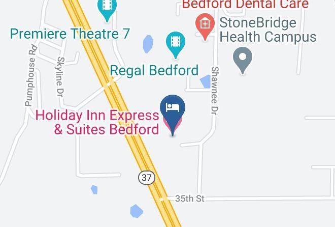 Holiday Inn Express & Suites Bedford Map