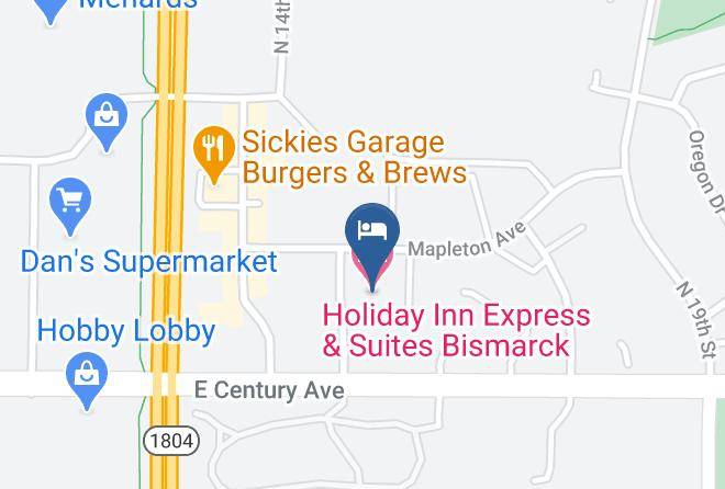 Holiday Inn Express & Suites Bismarck Map