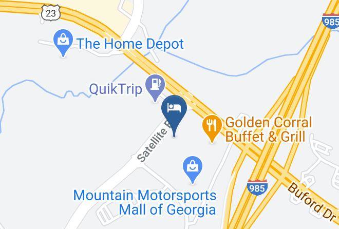 Holiday Inn Express & Suites Buford Mall Of Ga Map