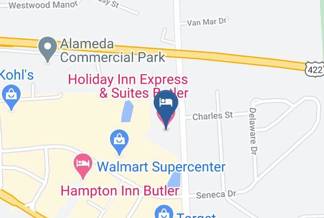 Butler - Holiday Inn Express & Suites Butler Maps