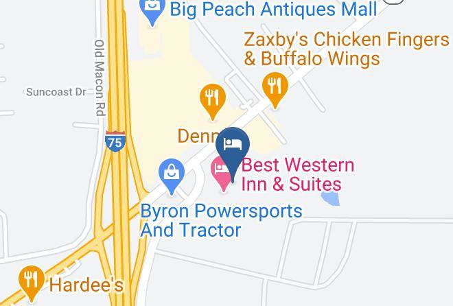 Peach - Holiday Inn Express & Suites Byron Maps