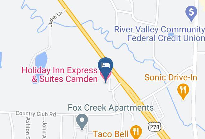 Holiday Inn Express & Suites Camden Map