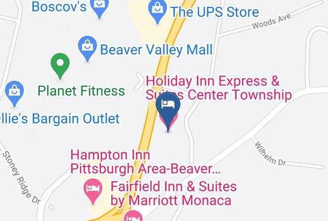 Beaver - Holiday Inn Express & Suites Center Township Maps