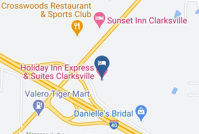 Holiday Inn Express & Suites Clarksville Map