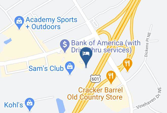 Holiday Inn Express & Suites Concord Map