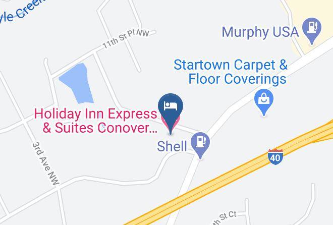 Catawba - Holiday Inn Express & Suites Conover Maps