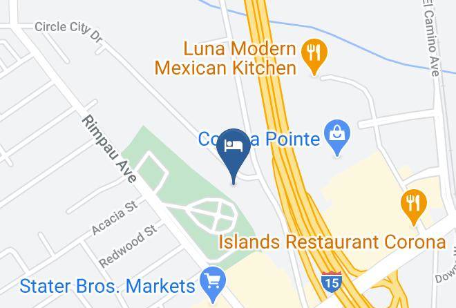 Holiday Inn Express & Suites Corona Map