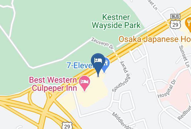 Holiday Inn Express & Suites Culpeper Map