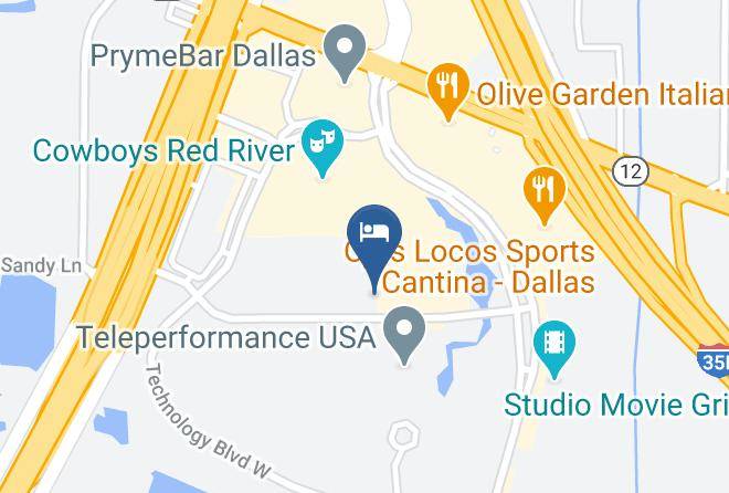 Holiday Inn Express & Suites Dallas Nw Hwy Love Field Map