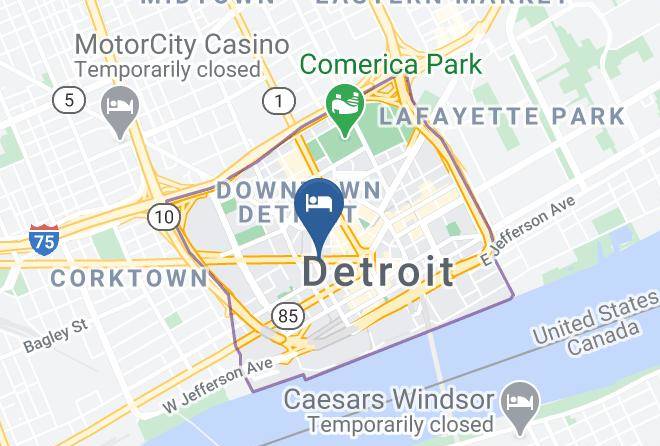 Wayne County Downtown - Holiday Inn Express & Suites Detroit Downtown Maps