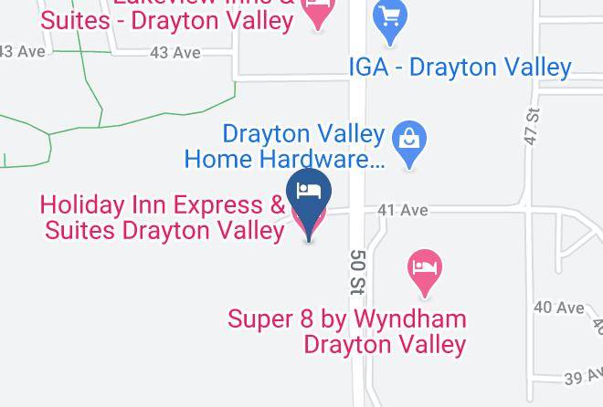 Holiday Inn Express & Suites Drayton Valley Map