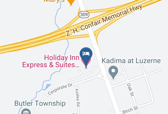 Luzerne - Holiday Inn Express & Suites Drums Hazleton Maps