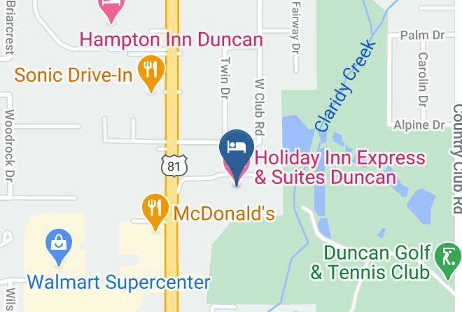 Stephens - Holiday Inn Express & Suites Duncan Maps