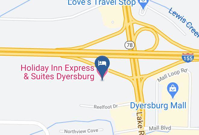 Dyer - Holiday Inn Express & Suites Dyersburg Maps