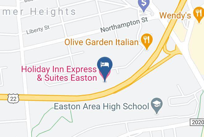 Holiday Inn Express & Suites Easton Map