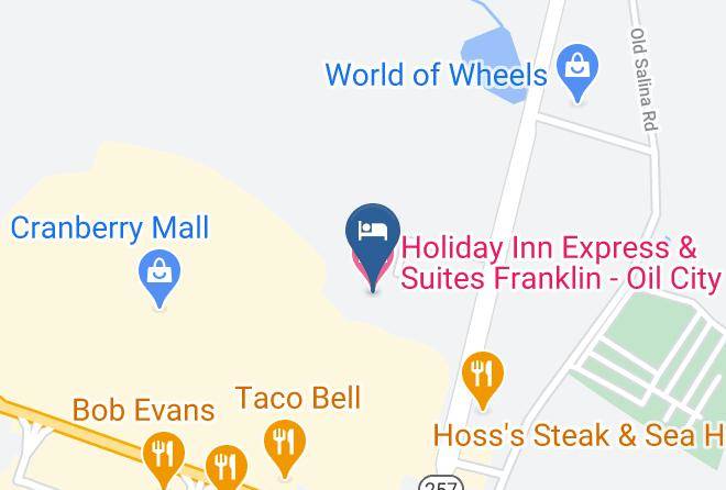 Venango - Holiday Inn Express & Suites Franklin Oil City Maps