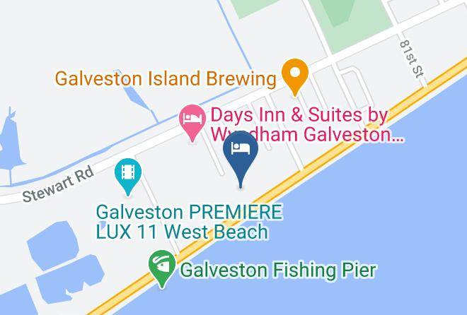 Galveston - Holiday Inn Express & Suites Galveston West Seawall Maps