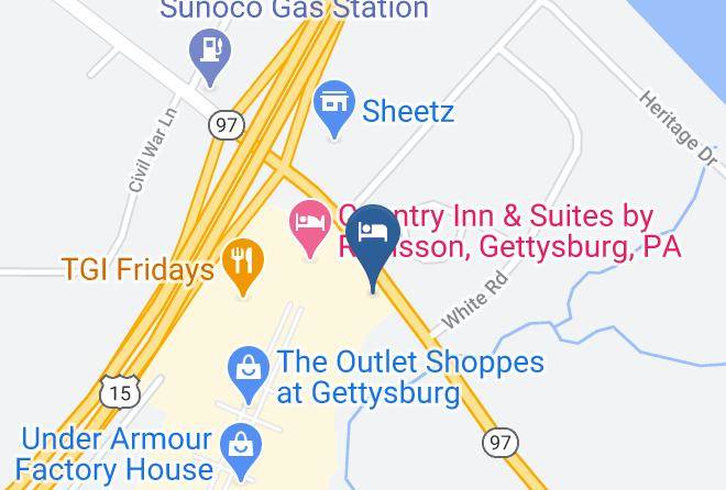 Holiday Inn Express & Suites Gettysburg Map