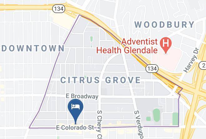 Los Angeles - Holiday Inn Express & Suites Glendale Downtown Maps