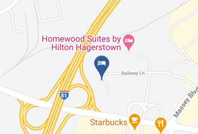 Holiday Inn Express & Suites Hagerstown Map