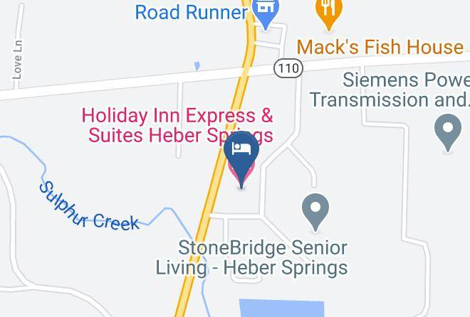 Holiday Inn Express & Suites Heber Springs Map