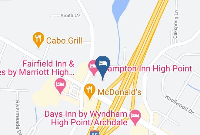 Holiday Inn Express & Suites High Point South Map