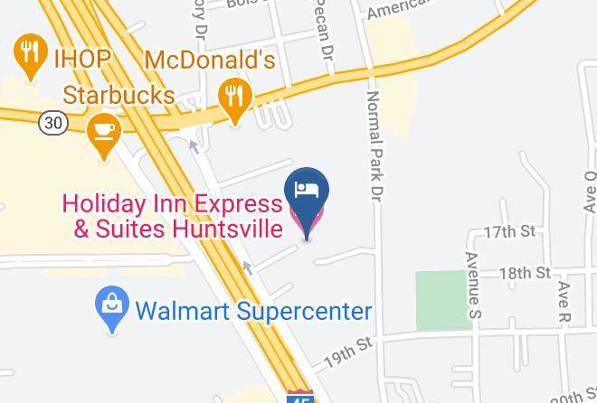 Holiday Inn Express & Suites Huntsville Map