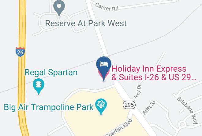 Spartanburg - Holiday Inn Express & Suites I 26 & Us 29 At Westgate Mall Maps