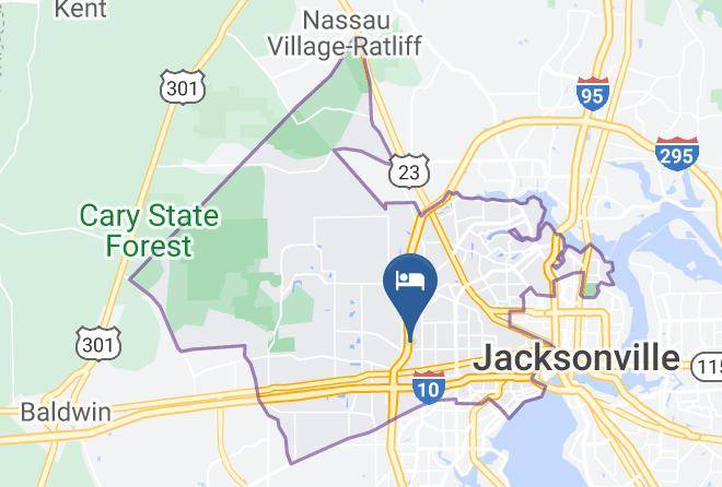 Holiday Inn Express & Suites Jacksonville W I295 And I10 Map
