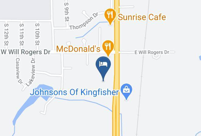 Holiday Inn Express & Suites Kingfisher Map