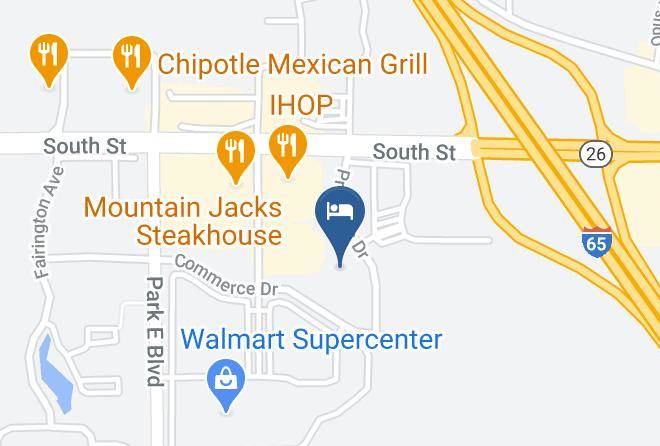 Holiday Inn Express & Suites Lafayette East Map