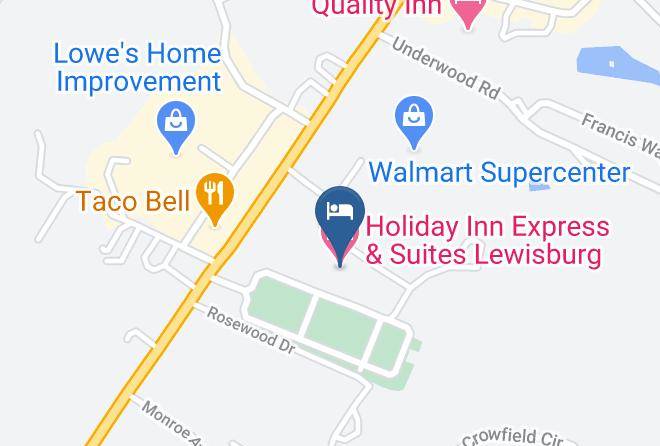 Greenbrier - Holiday Inn Express & Suites Lewisburg Maps