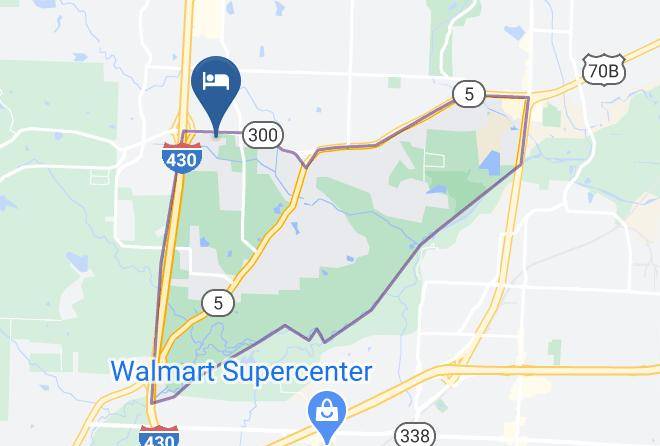 Holiday Inn Express & Suites Little Rock West Map