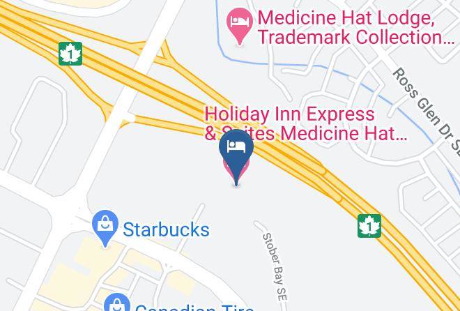 Division 1 - Holiday Inn Express & Suites Medicine Hat Transcanada Hwy 1 Maps