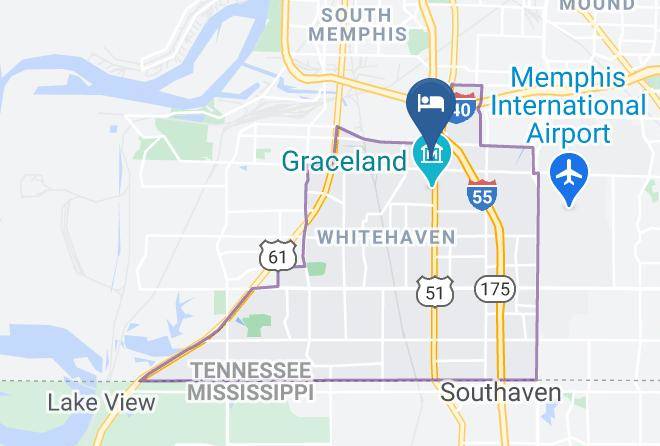Holiday Inn Express & Suites Memphis Arpt Elvis Presley Blvd Map