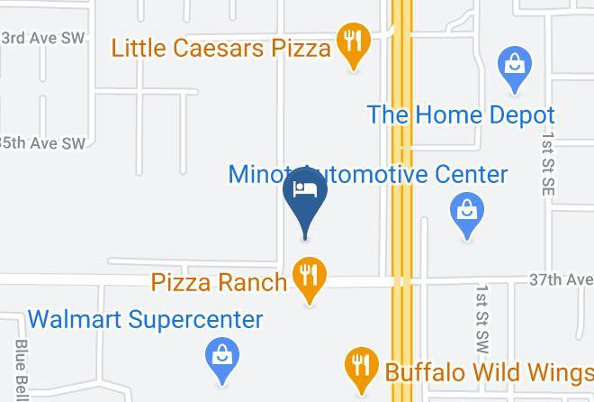 Ward - Holiday Inn Express & Suites Minot Maps