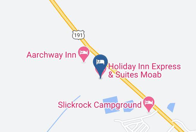 Holiday Inn Express & Suites Moab Map
