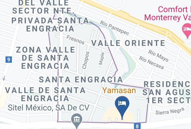 Holiday Inn Express & Suites Monterrey Valle Map