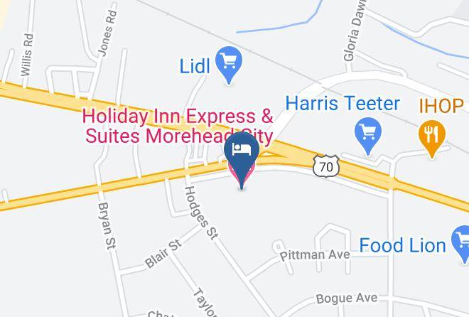 Carteret - Holiday Inn Express & Suites Morehead City Maps