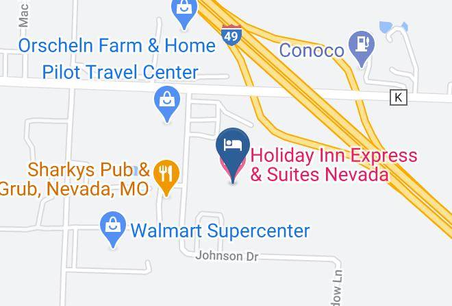 Vernon - Holiday Inn Express & Suites Nevada Maps