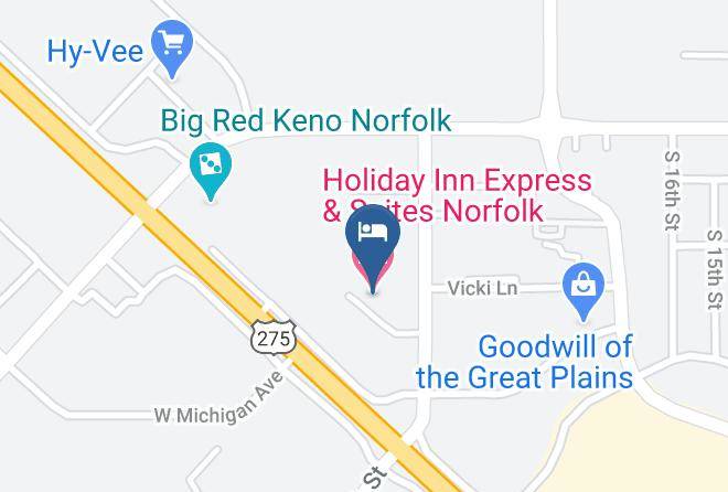 Madison - Holiday Inn Express & Suites Norfolk Maps