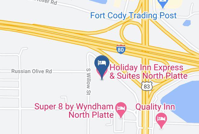 Holiday Inn Express & Suites North Platte Map