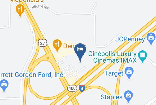 Holiday Inn Express & Suites Orlando South Davenport Map
