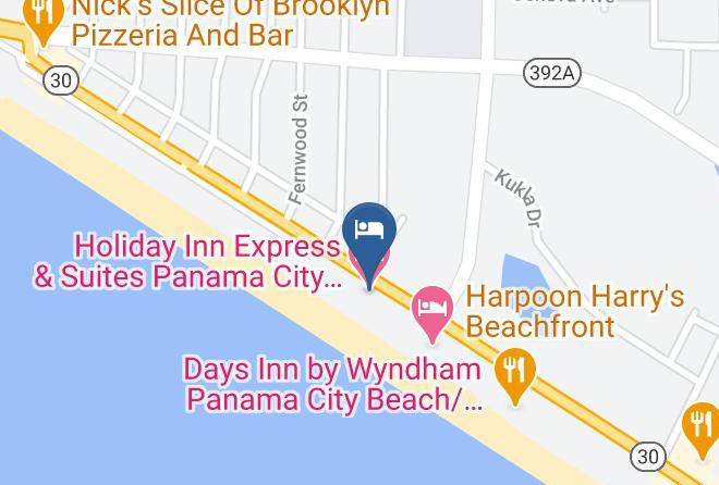 Bay - Holiday Inn Express & Suites Panama City Beach Beachfront Maps