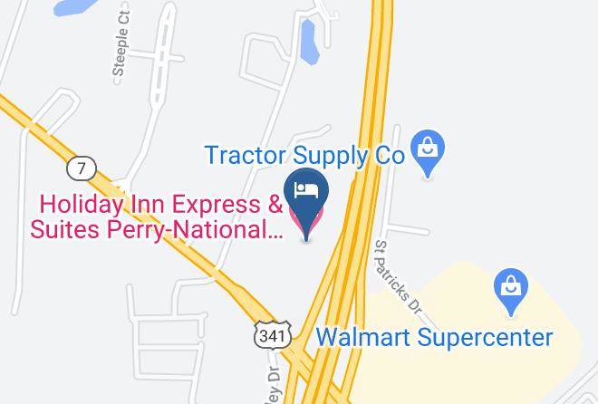 Houston - Holiday Inn Express & Suites Perry National Fairground Area Maps